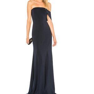 Jay Godfrey Seaworth Gown Midnight Navy, Strapless